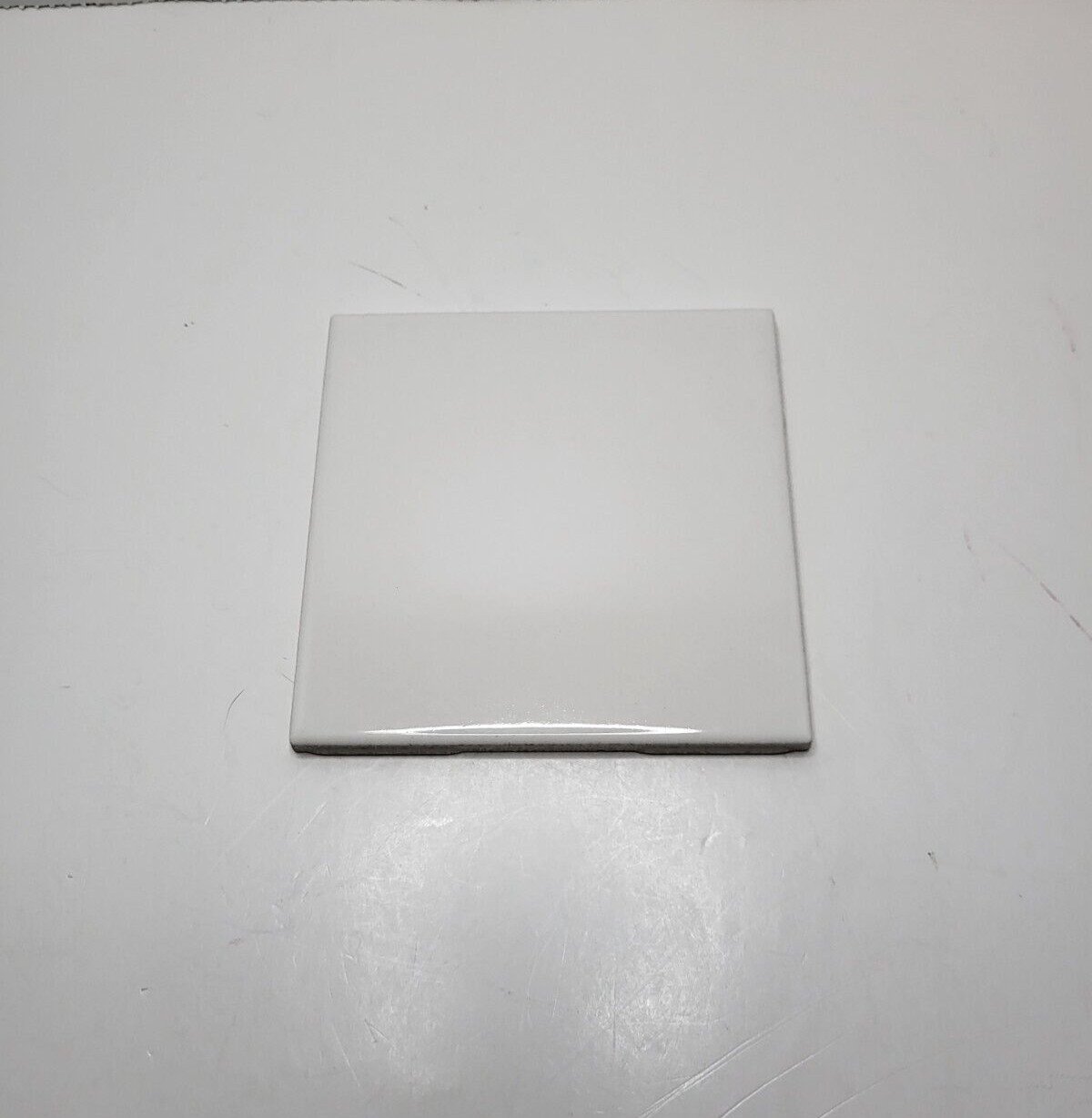 1 Wall Tile US Ceramic USA 724764 001003 Gloss 4-1/4″ Square White Vintage New