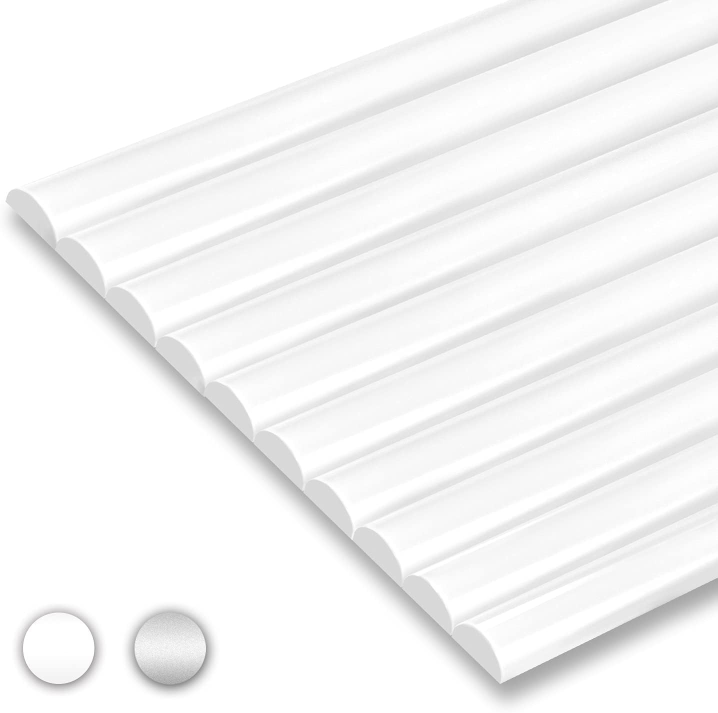 10-Pack Peel and Stick Trim for Backsplash Tile Edge, 12″ Tile Edge Trim Self-Ad