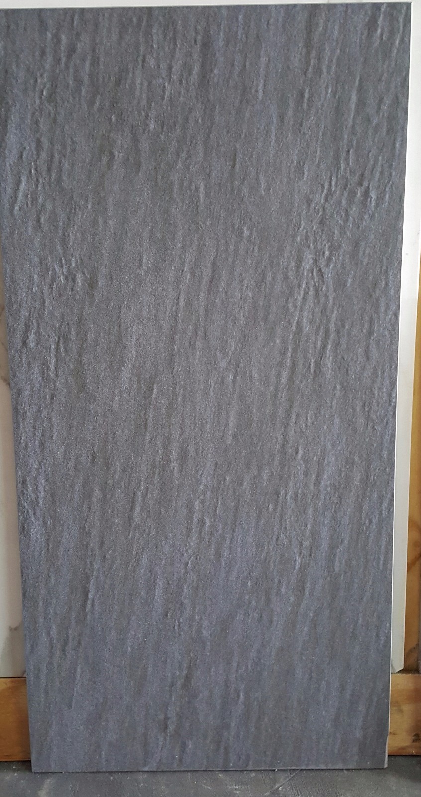 PORCELAIN PAVER EXTRA HARD MATTE TEXTURED DARK GRAY MODERN 18x36x3/4