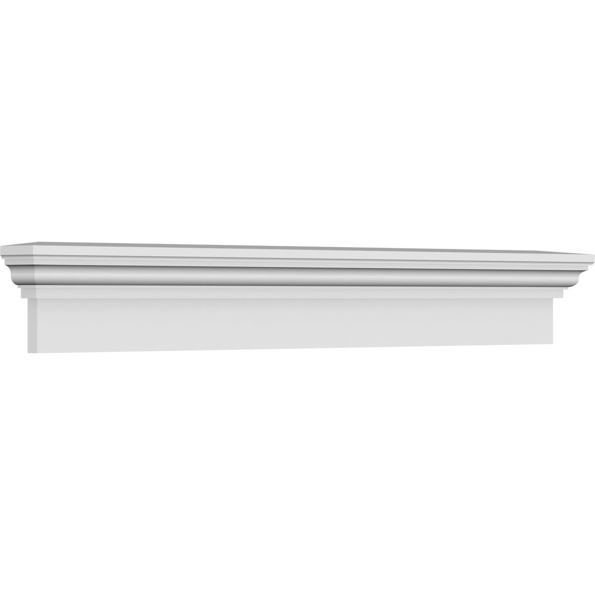 Ekena Millwork 35″ Bottom Width x 41 1/4″ Top Width x 9″H x 1″P Crosshead