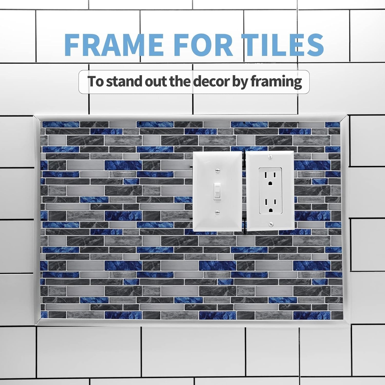 Peel and Stick Flexible Vinyl Molding Trim for Wall Tile Edges Backsplash 10Ft