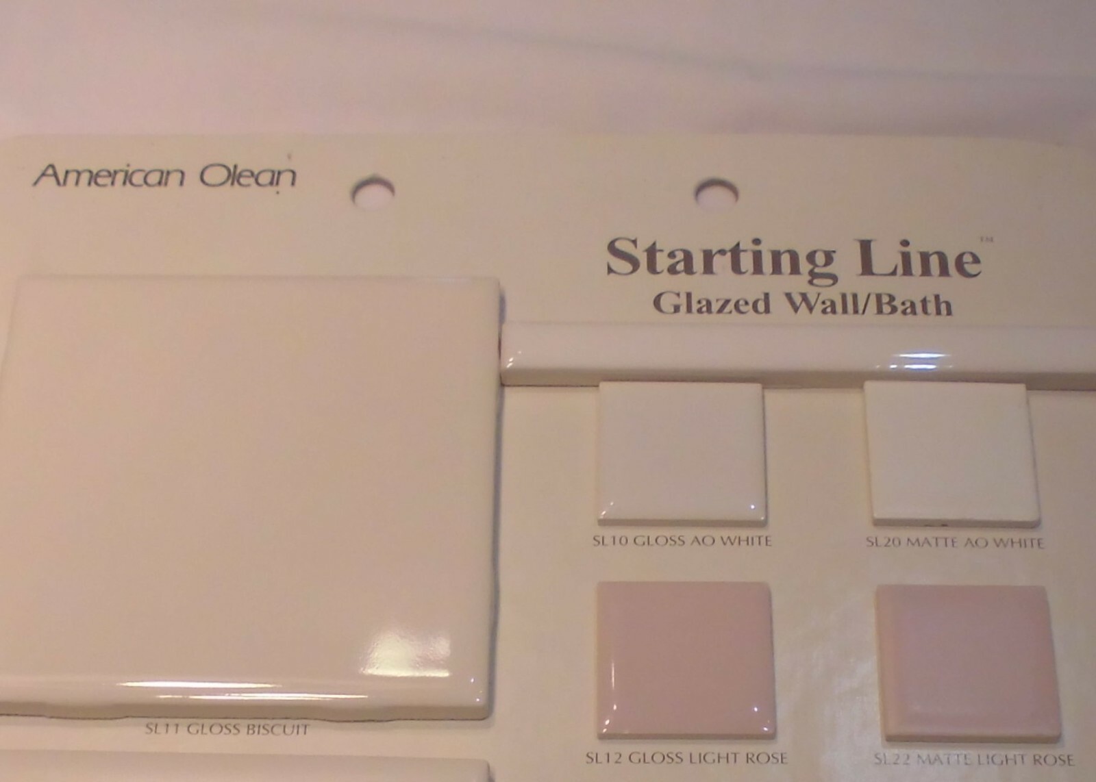 1 pc. *Gloss White #SL10* Ceramic Tile; Pencil – Liner – Sizzle; 1/2″ X 6″ A.O.
