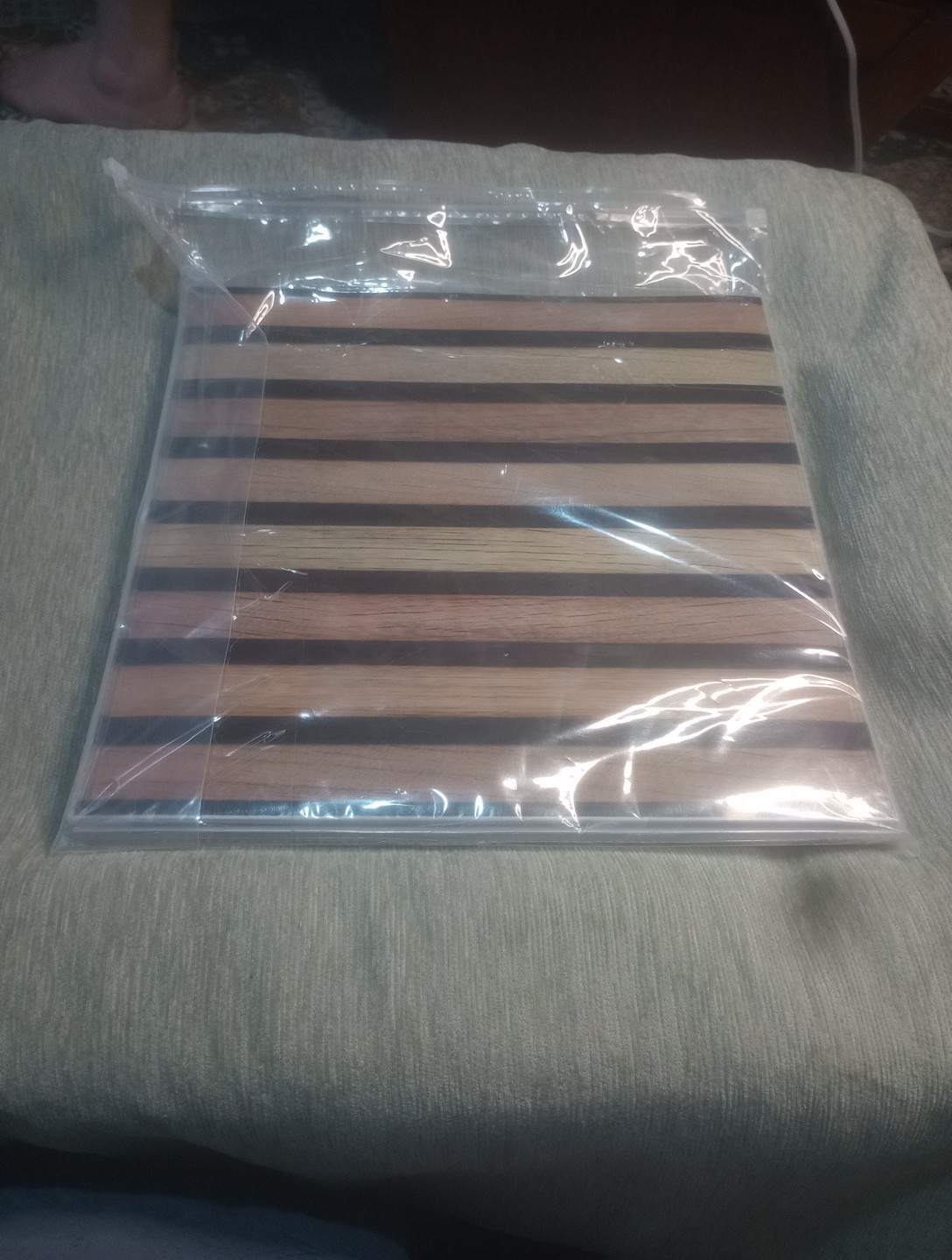 Hahafelt 30 PCS Faux Wood Adhesive Wall Panels Backsplash Peel and Stick