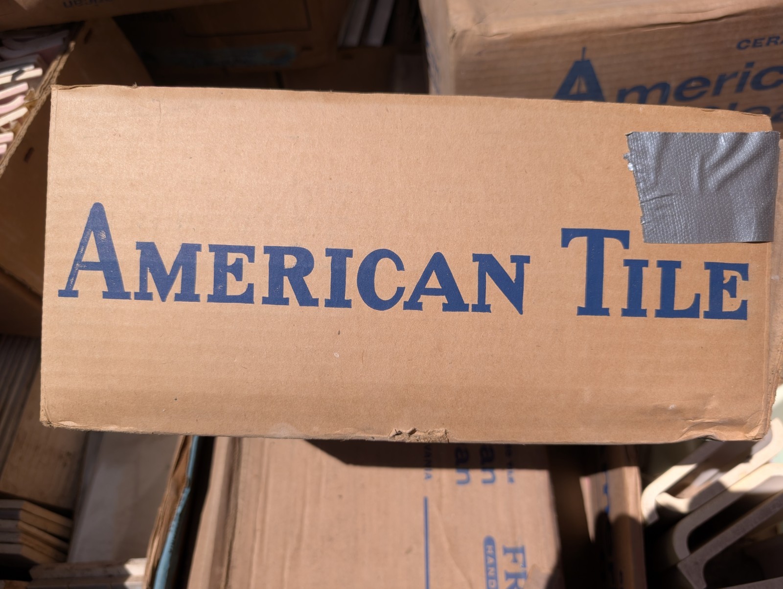 1 pc American Olean Gloss Matte Jonquil #51 A7510 Ceramic Tile Mud Bullnose 5×6″