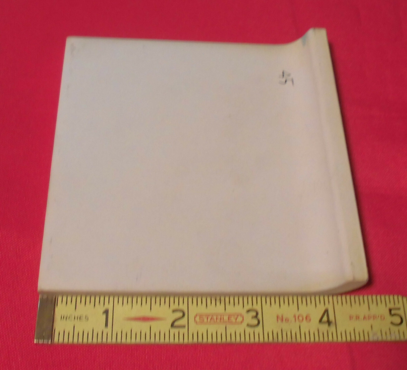 1: Fern Green Radius Bullnose Ceramic Tile 4-3/8″ by Mid-State: Glossy Mudd Cap