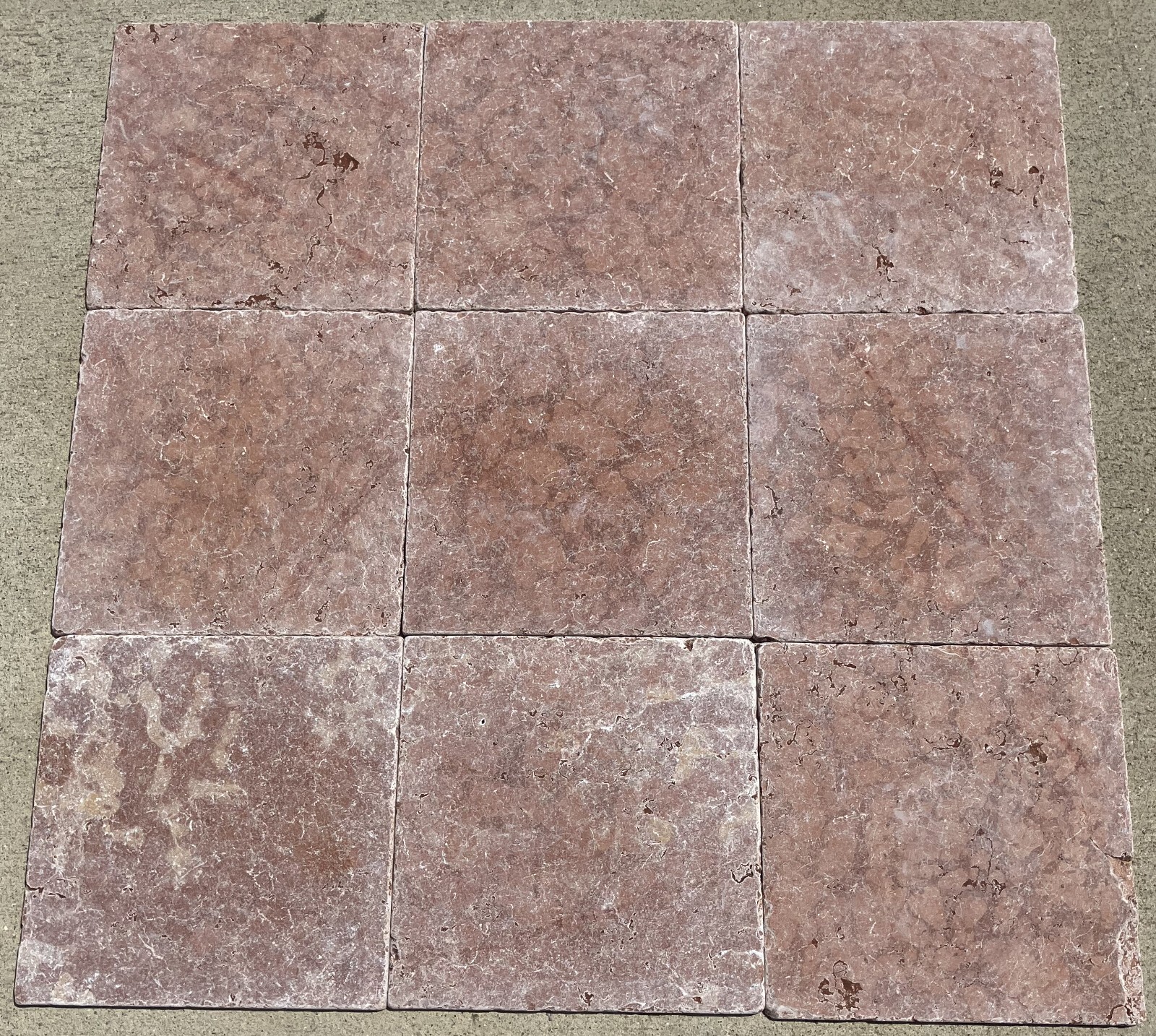 12×12 Tile Pink Rosa Verona Travertine Tile Remodel 3×3 SAMPLE PIECE TS-104B