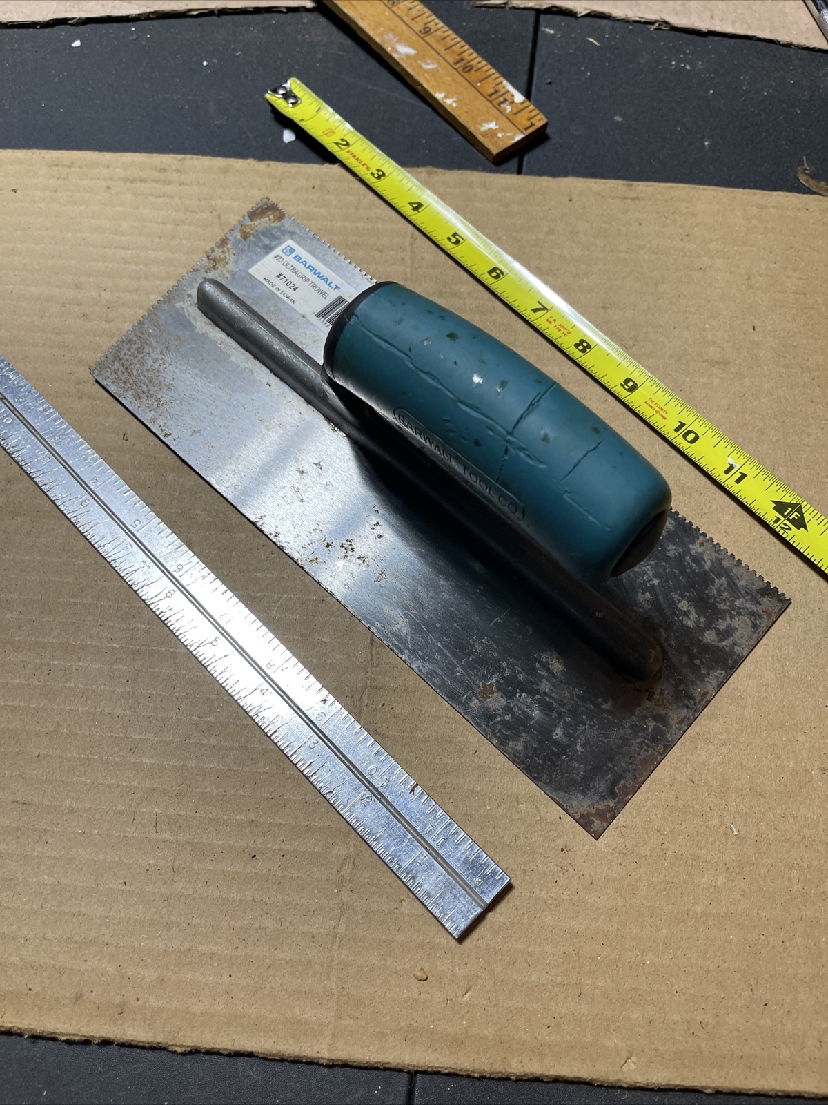 NOS Barwalt Tool Co. #23 Ultragrip Trowel 1/16” X 1/16” 71024