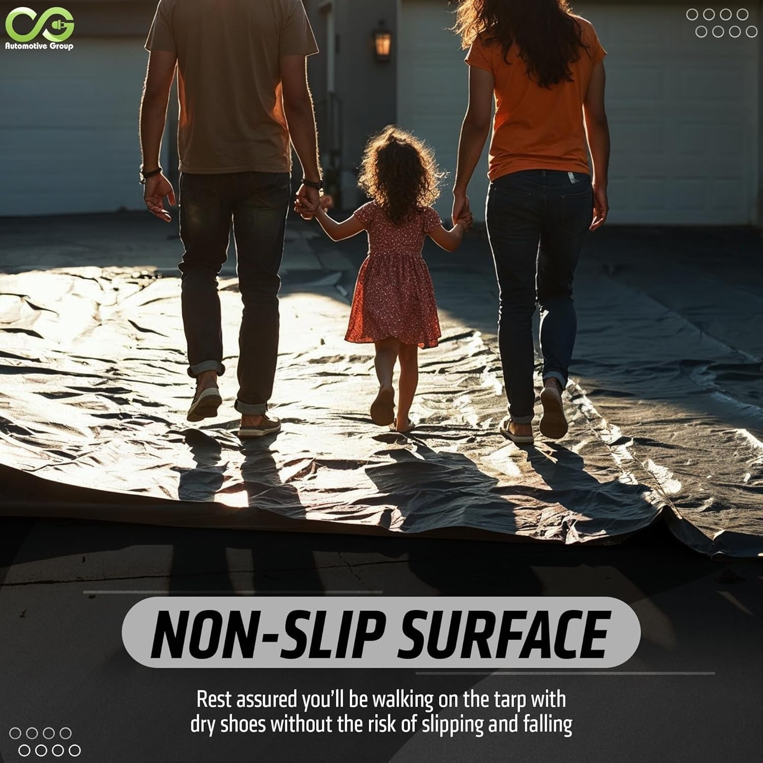 Garage Floor Mat, Containment Mat (7’9″x16′), Garage Mat for Floor Under Car
