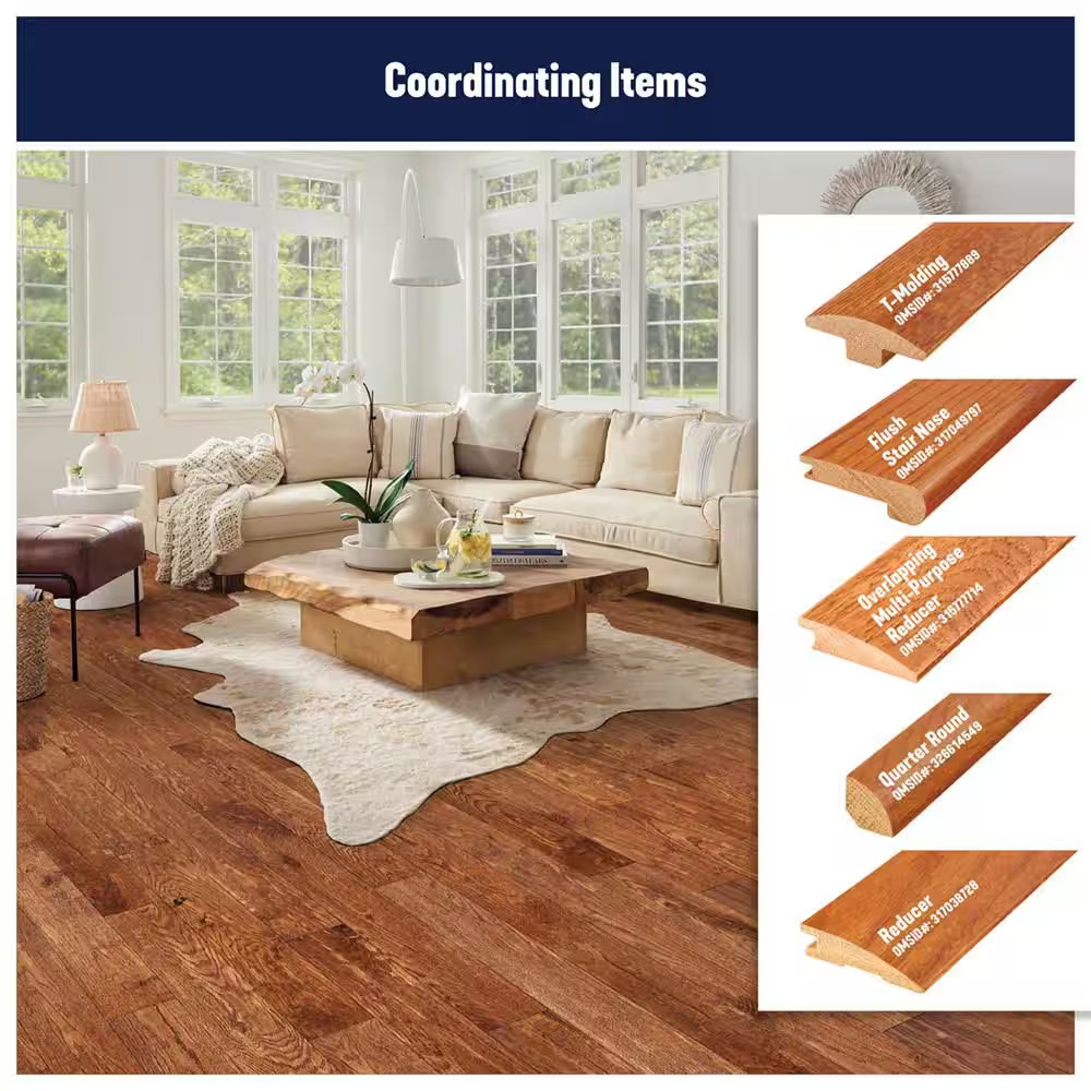 American Vintage Fall Classic Oak 3/4 In. T X 5 In. W Scraped Solid Hardwood Flo
