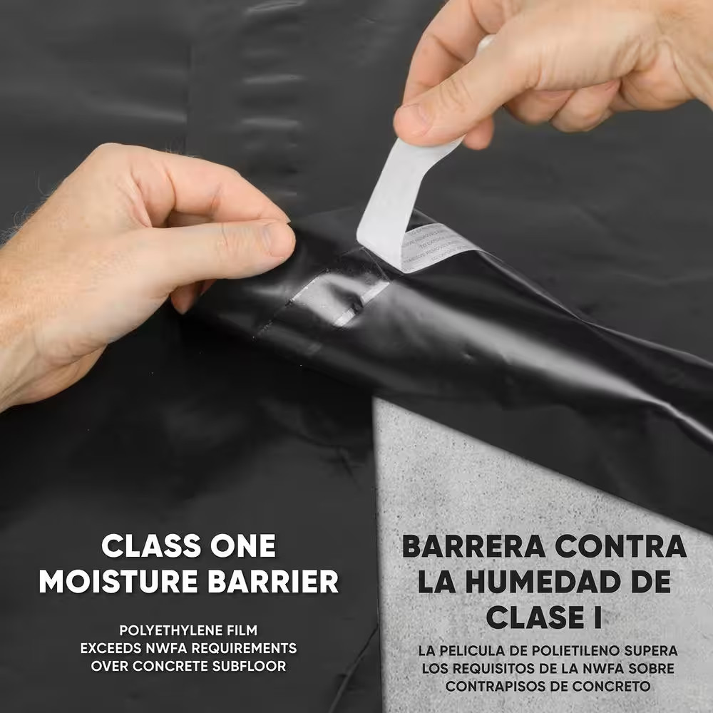 Roberts Moisture Barrier Underlayment 6Mil Vapor Barrier 120 Sq Ft Flooring Roll