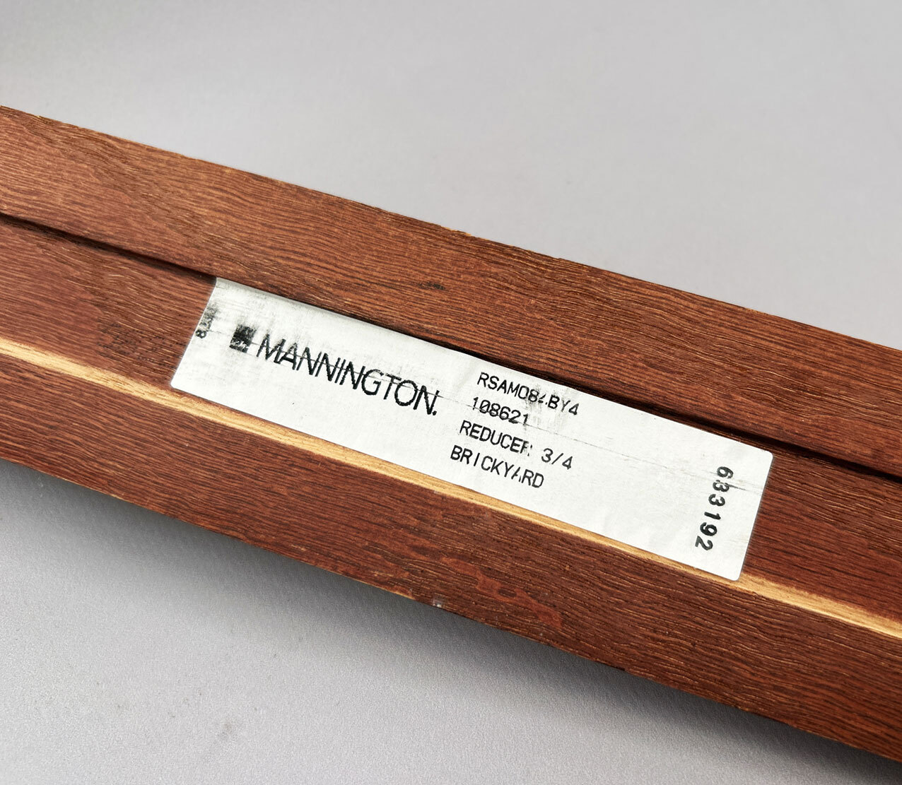 53″ Long Mannington Hardwood Floor RSAMO84BY4 Reducer 3/4″ x 2.25″ Brickyard