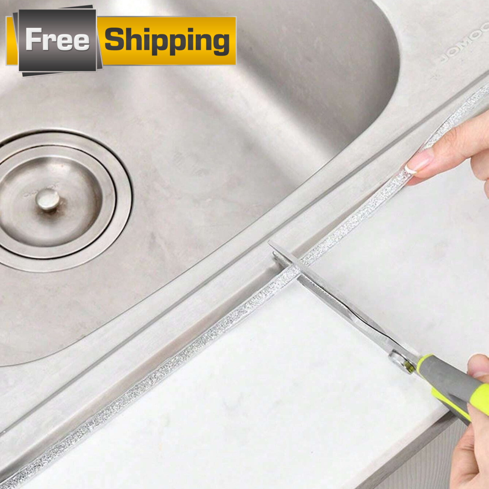 6M Ceramic Tile Gap Tape Self Adhesive Waterproof Caulk Strip 8mm Wall Sealing