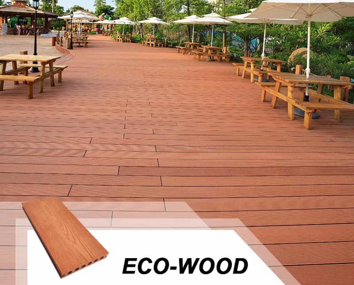 WPC floor decking, UV resistant, For Patio, Garden, Outdoors 5.5in. X 105in.