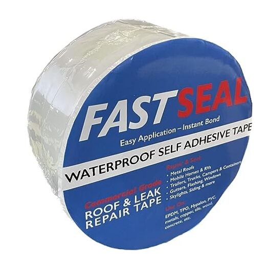 RV Roof Tape, 3″ x 50′ White – UV-Resistant Camper Roof Sealant, Stops Leaks –