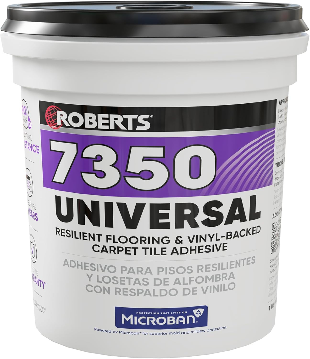 7350-1 1 Gallon Universal Vinyl Flooring Adhesive, off White