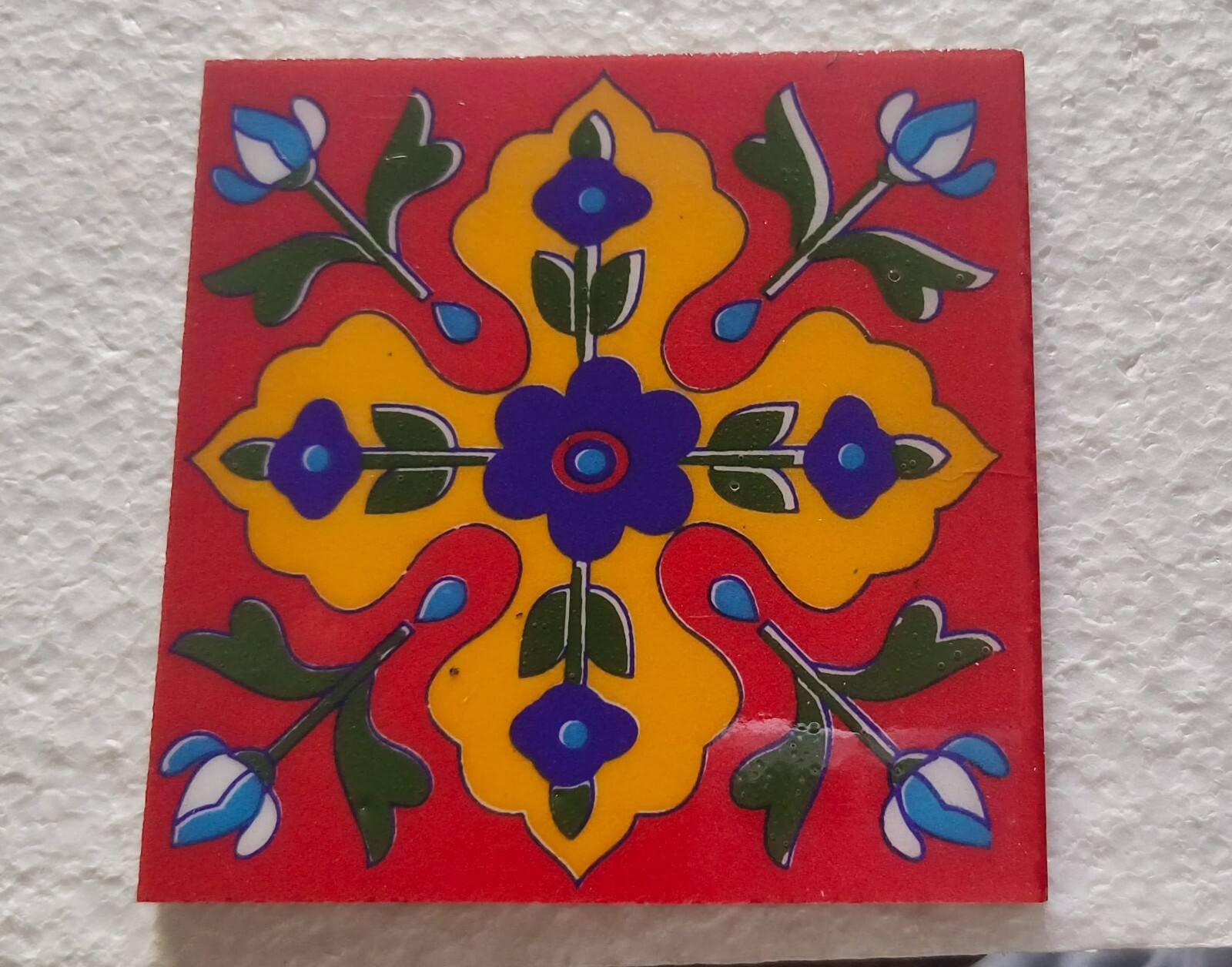 Interior/Exterior Flooring/Wall Ceramic Tile Mural Mosaic Multi Red Set of 21 Pc