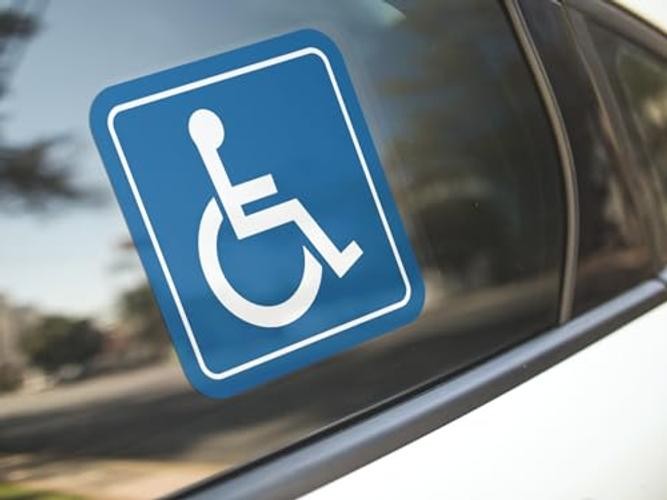 | Handicap Stickers (6 Pack), 3×3 Inches – Strong Adhesive, Waterproof,