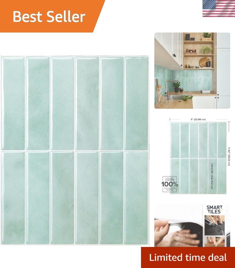Transform Your Space: 5 Sheets of 11.43″x9″ Glossy Moroccan Peel and Stick Tiles