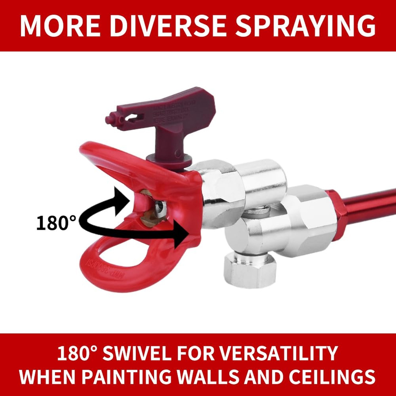 2 Pieces 235486 7/8 inch Thread Swivel Joint Fits for Airless Paint Spray Spr…