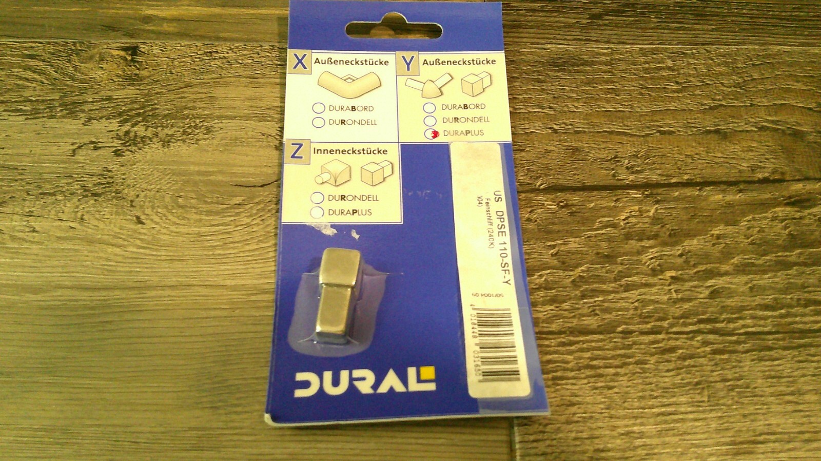 Squareline Profile Corner 7/16 in. Square Edge Brushed SS Tile Edge Trim Dural