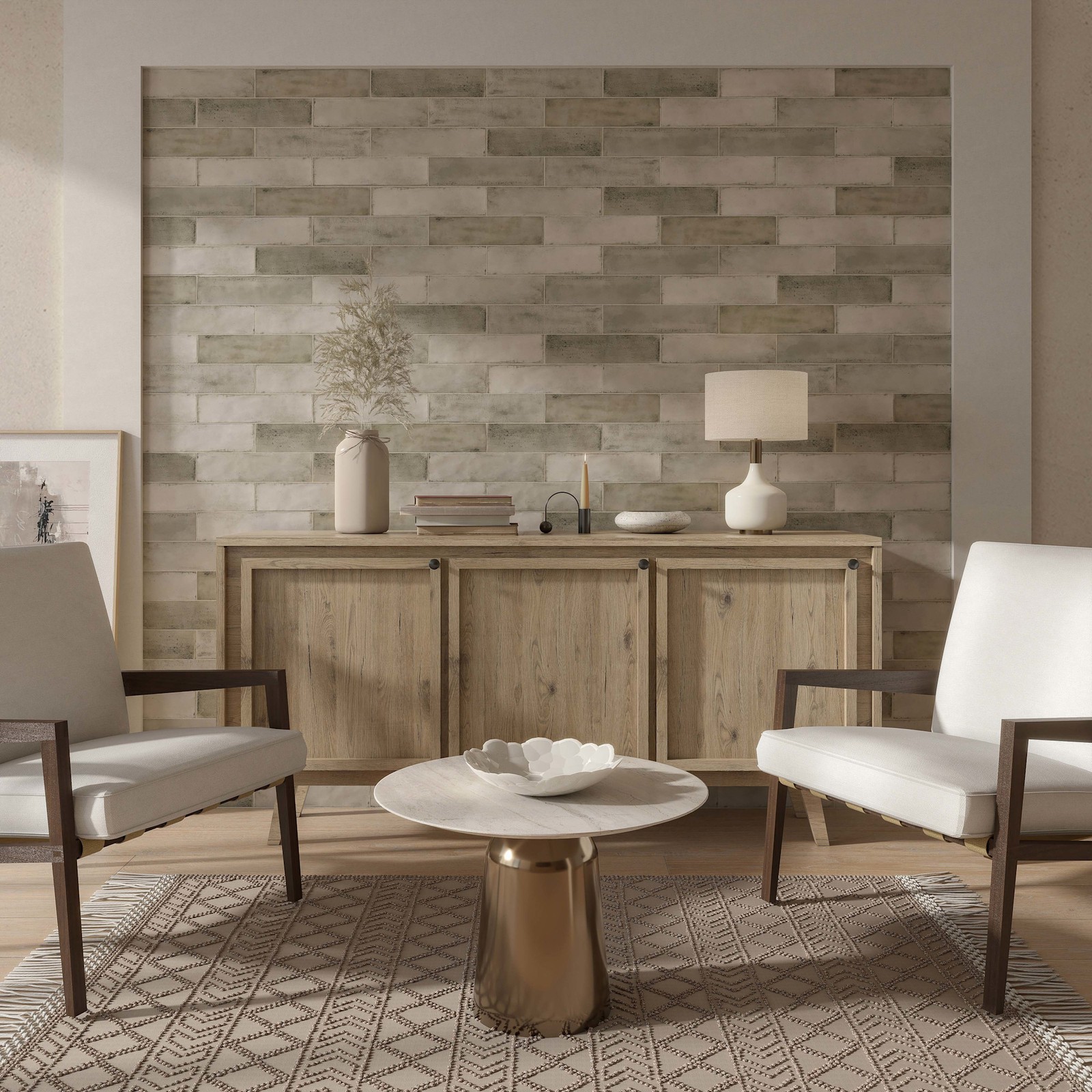 Cruz Bay Studio MKT Relic – 3″ x 12″ Brick Wall Tile – Matte – Smoky Taupe Matte
