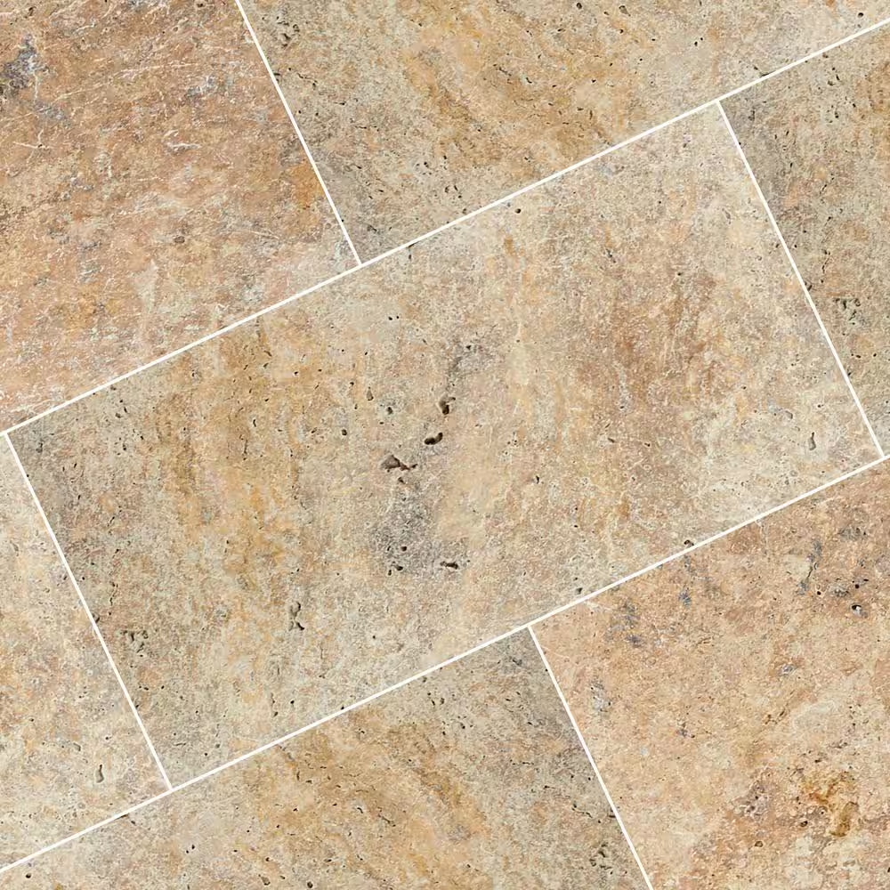 Tuscany Scabas 2 Cm. X 16 In. X 24 In. Tumbled Travertine Paver Tile (2.67 Sq. F