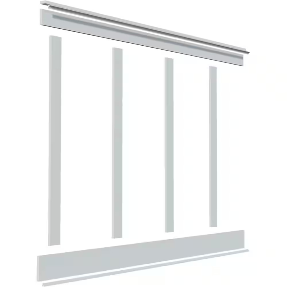 5/8 In. X 96 In. X 56 In. Expanded Cellular PVC Deluxe Shaker Wainscoting Mouldi