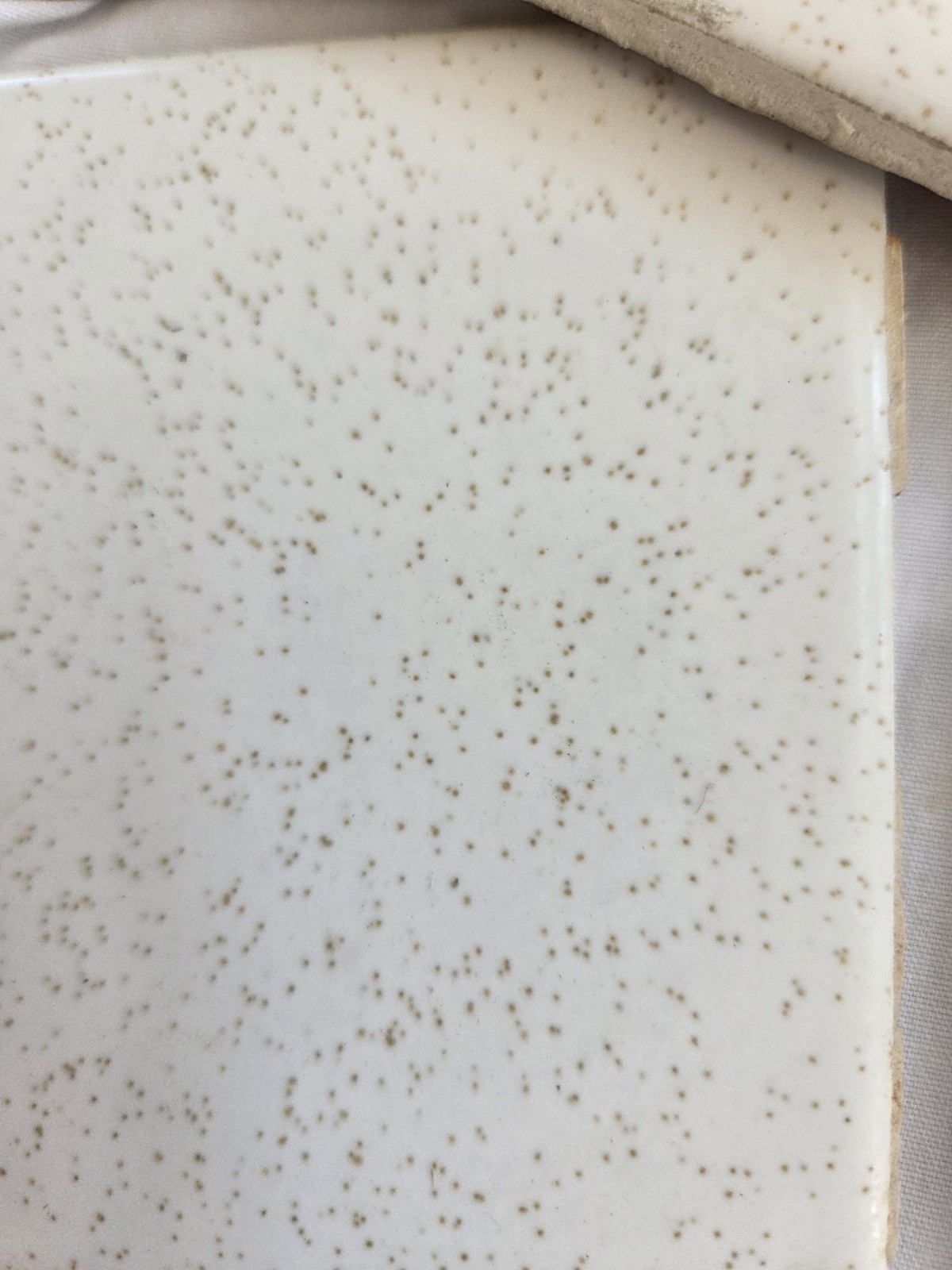 4 Vtg WENCZEL Wenzel Tile 4×4 Gold Dust 86 43 Ivory Beige Gold Yellow Flecks