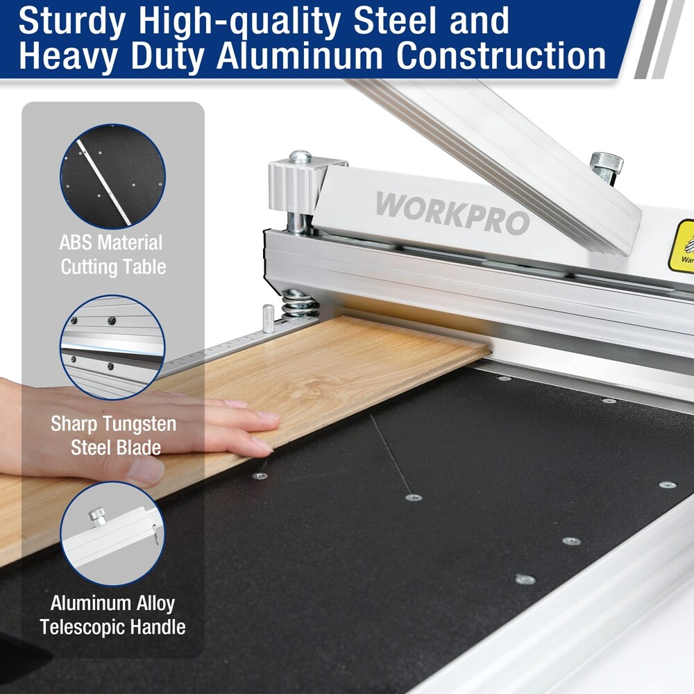 WORKPRO 13″ Flooring Cutter/Laminate Flooring Installation Tool Spacers Knee Pad