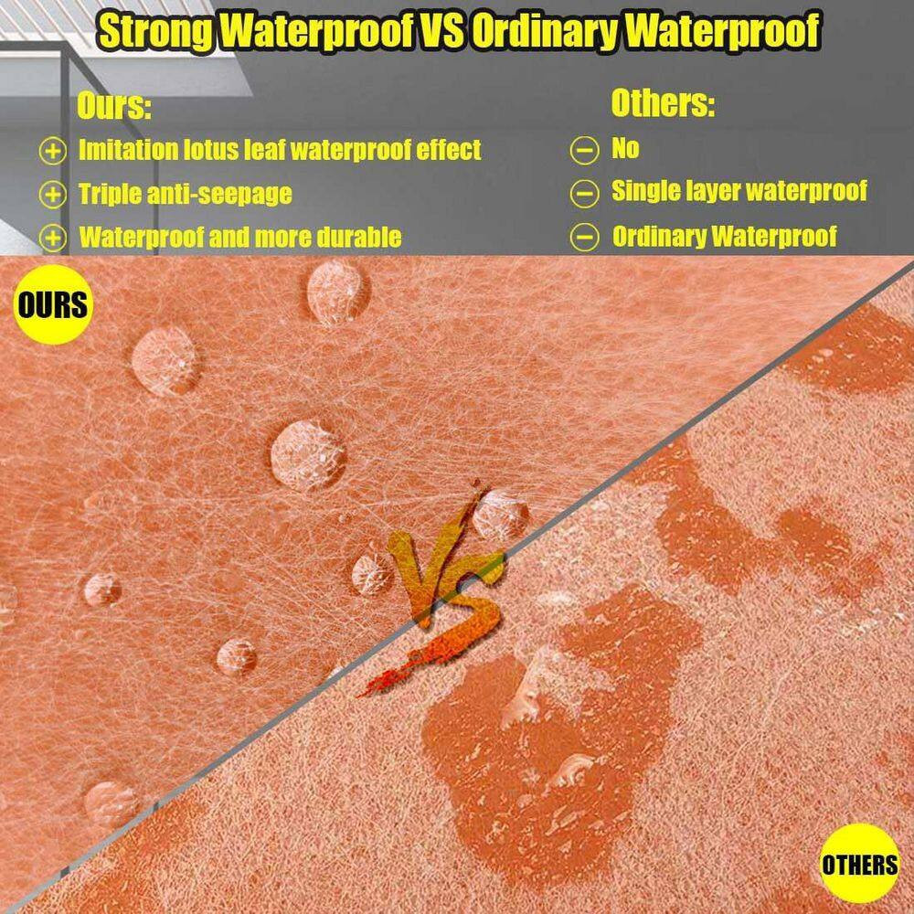 Waterproof Membrane for Shower 108 Sq. Ft. Polyethylene Fabric Roll 19.7 Mil Thi