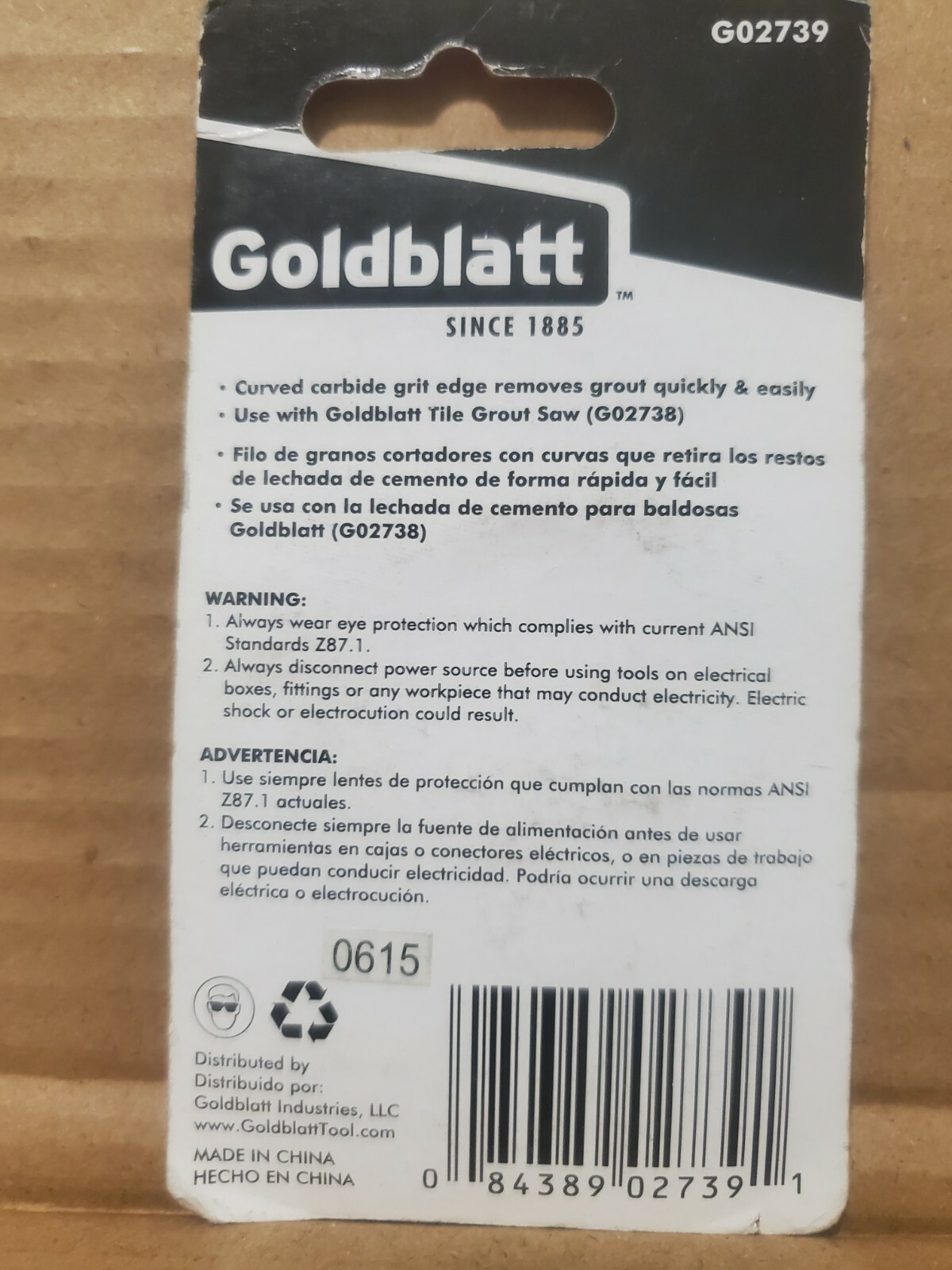 Goldblatt Grout Saw Blades or Tile Cutter Scoring Wheel | G02718, G02739, G02746