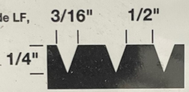 Project Source Metal Adhesive Trowel 3/16″ Wide x 1/2″ Deep – 2501520 – NEW