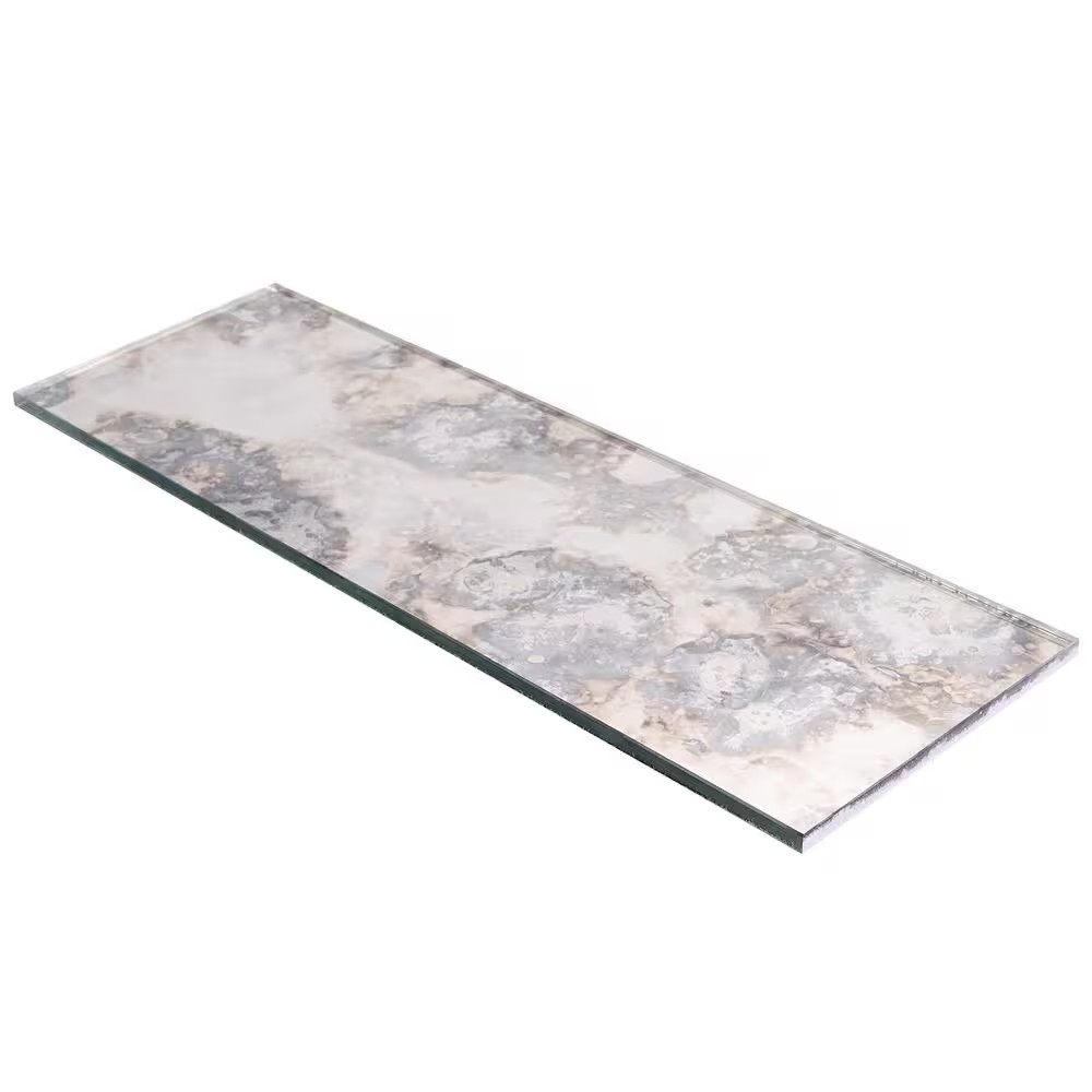 Lana Silver 6 In. X 18 In. Antique Glass Wall Tile (6 Sq. Ft. / Case)