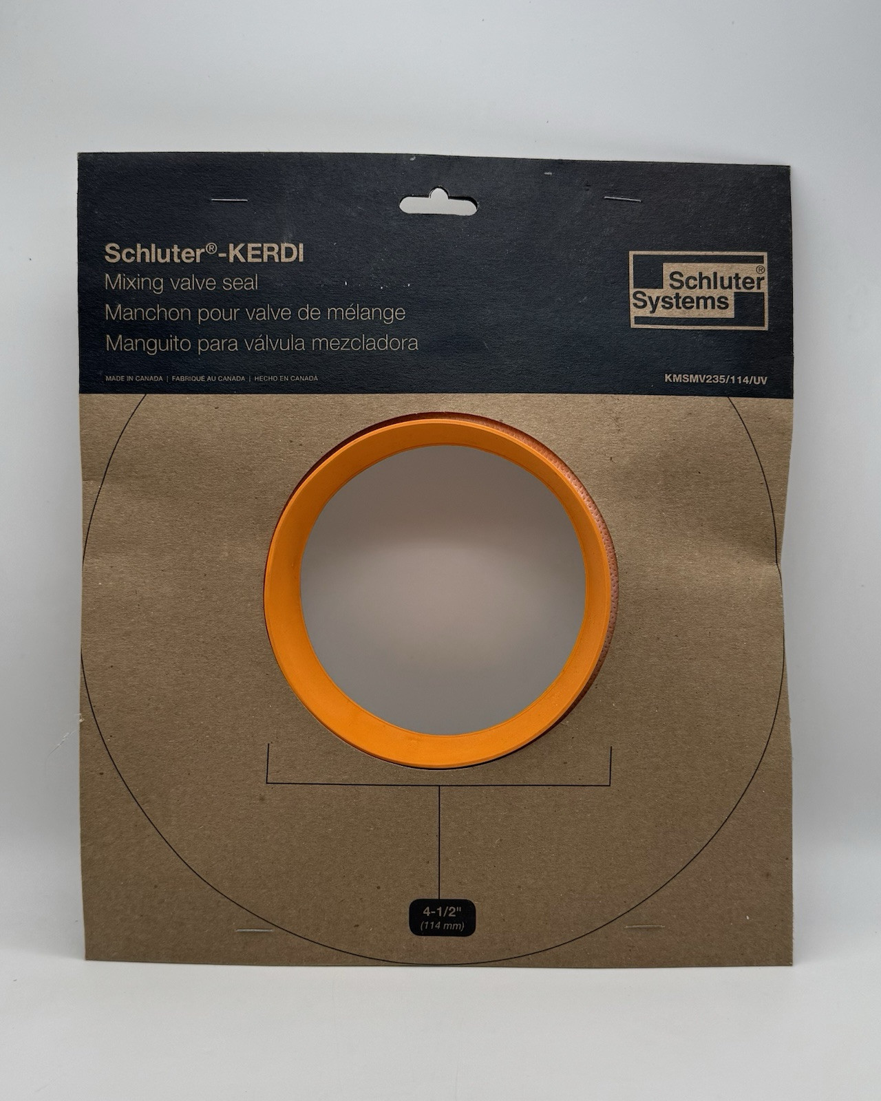 Schluter Kerdi Mixing Valve Seal 4-1/2 IN. I.D. — New in Original Packaging