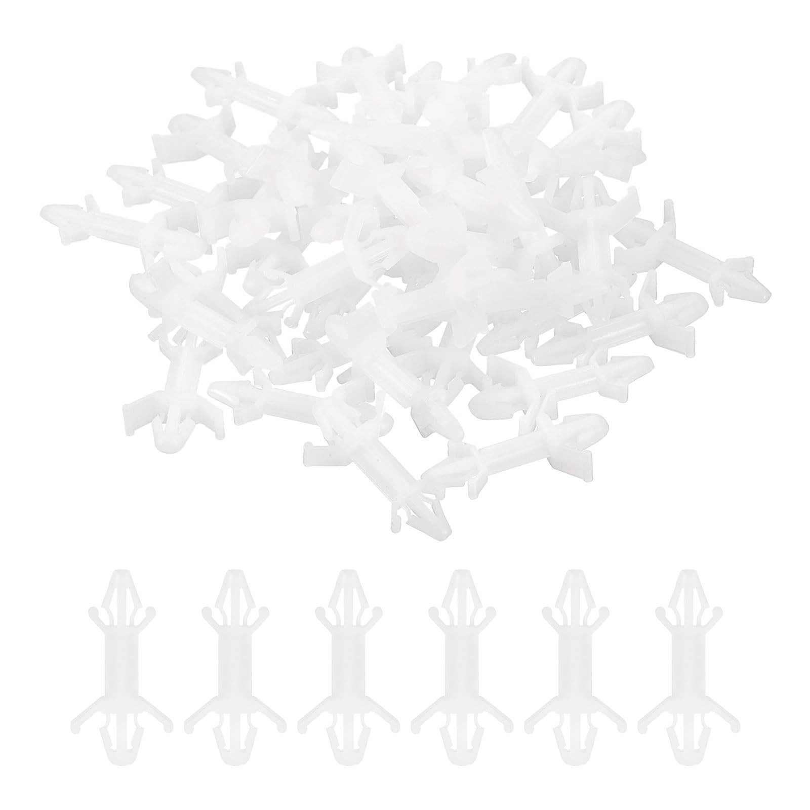 PATIKIL 60PCS PCB Board Isolation Column, Nylon Reverse Locking 12.9mm /0.51″