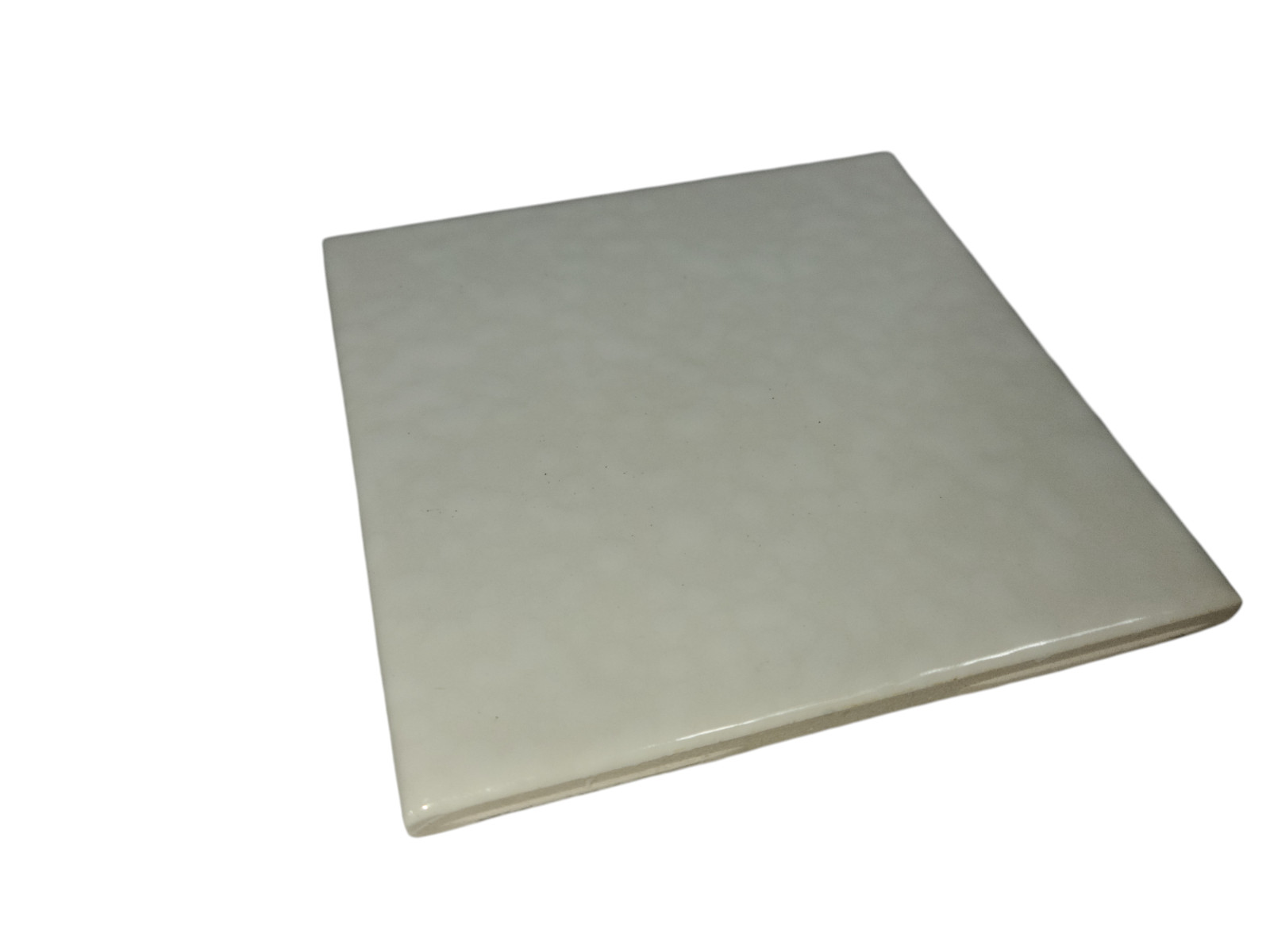 Snow White Ceramic Florida Tile 4 3/8 in FT Rippled Subway Square Potters Touch
