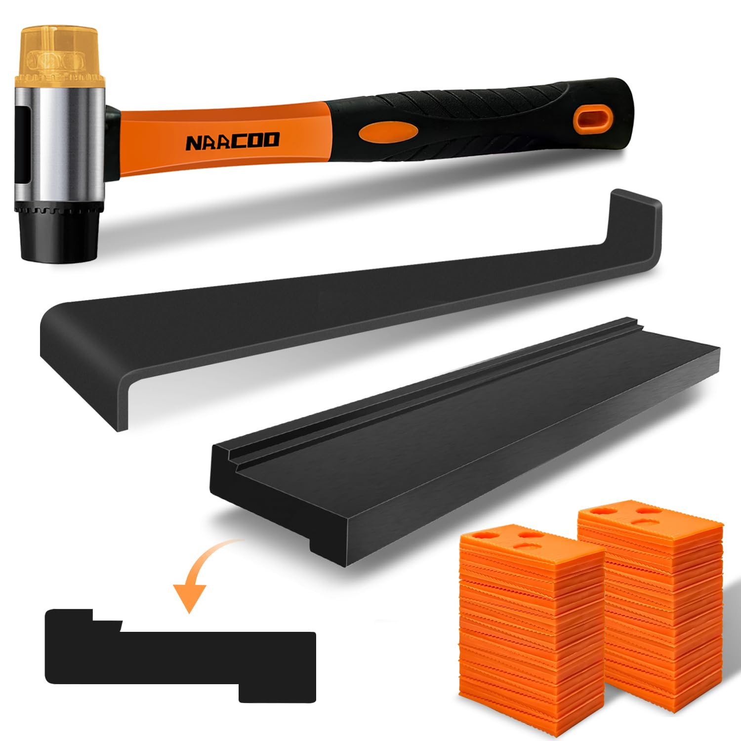 Laminate Flooring Tools, Universal 4 in 1 Floor Installation Kit | Tapping Block