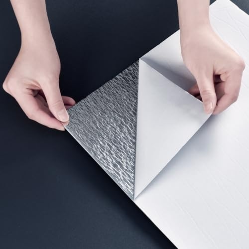 Peel and Stick Wall Panels – 20 Pieces, 23.6×11.8in, Lightweight Marble Look Bac