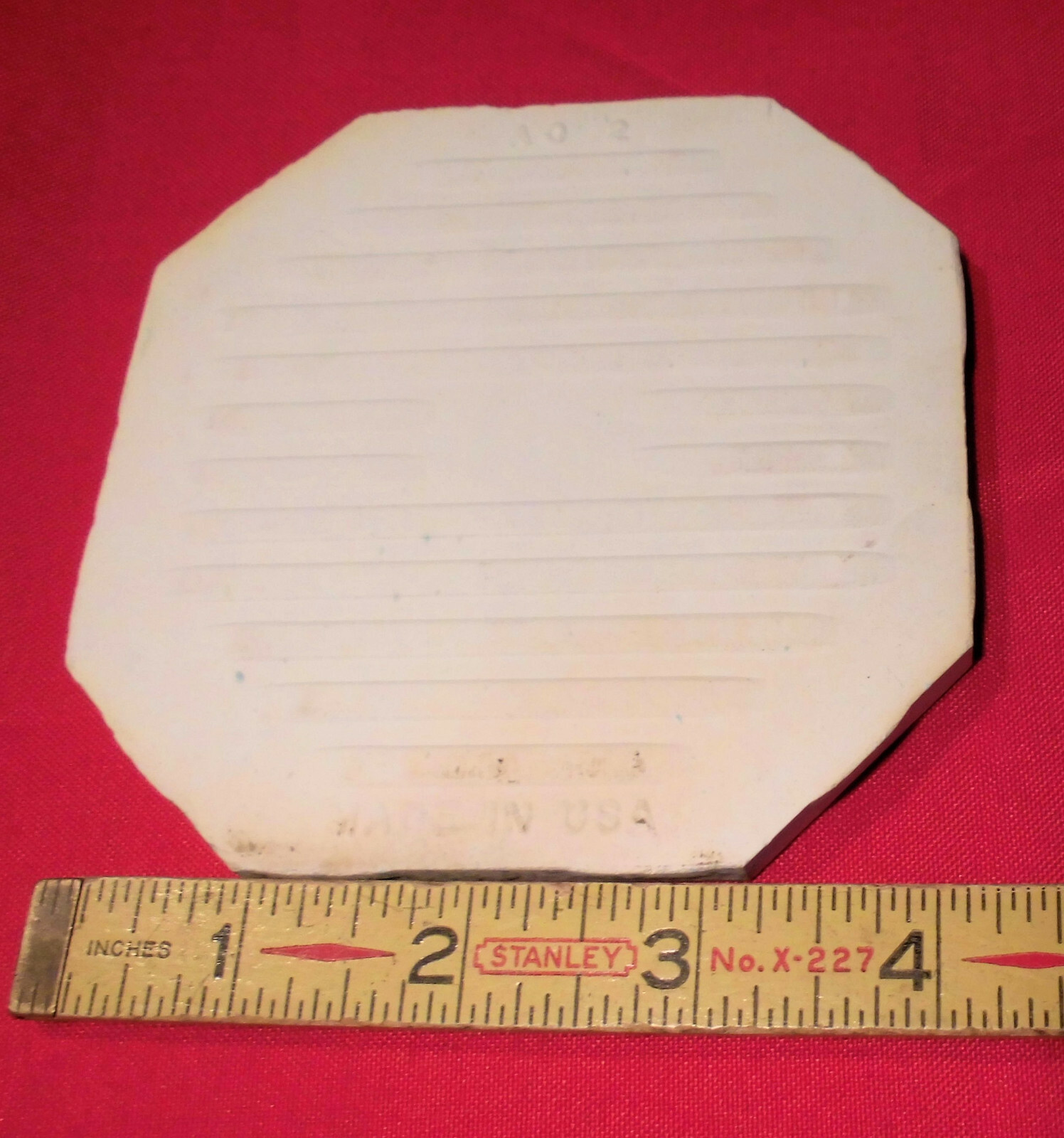 1 pc. Octagon Ceramic Tile 4-1/4″ *Cornflower Blue* Crystalline American Olean