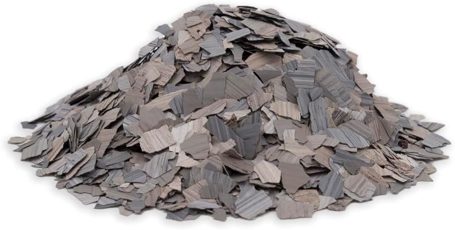 Natural Stone Look 1/4″ Flakes for Epoxy Resin Flooring 1LB (Gray, Tan)