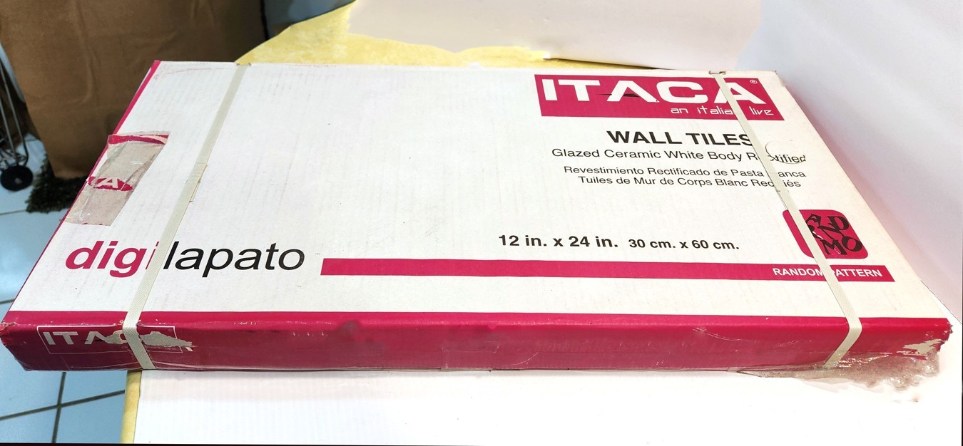 ITACA Italian Tiles(Box of 5)-12x24x0.39@9.68sqftGlazed Ceramic Wl/Flr Carvan-Dk