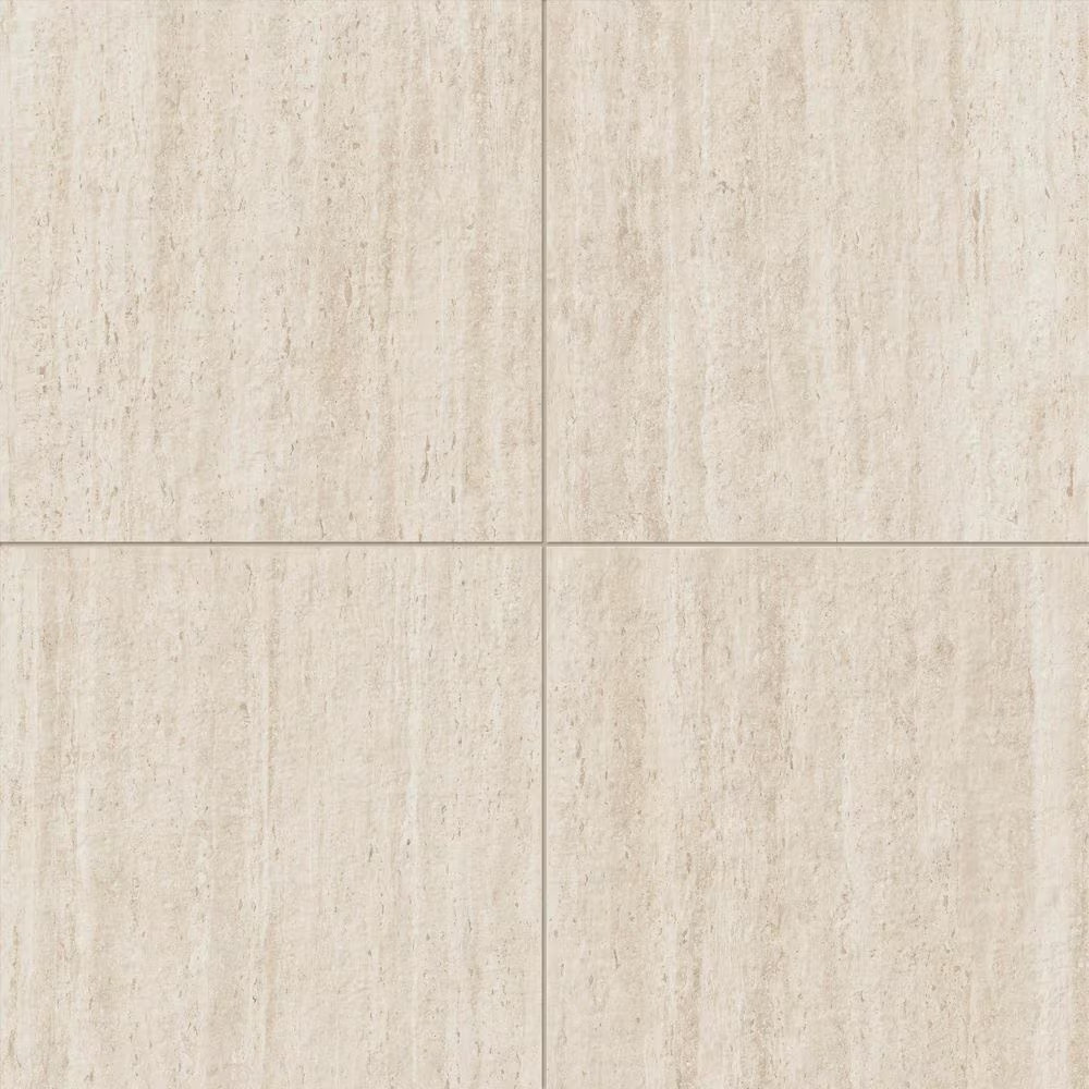 Impero Travertine 24 In. X 24 In. X 0.75 in Marble Look Porcelain Paver (Case of