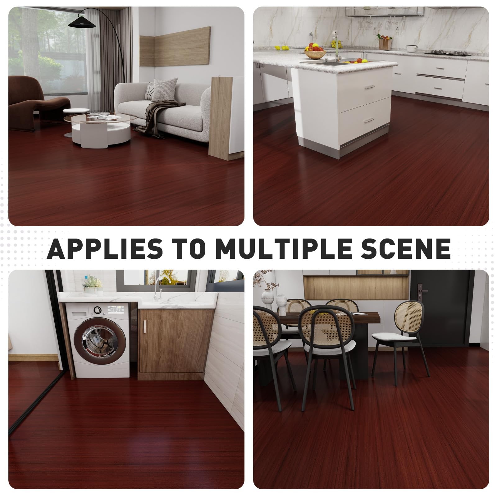 Wood Grain Peel and Stick Floor Tiles 11.8″ x 118″ Roll, Self Adhesive Vinyl …