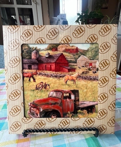 Brand New 7.5″ X 7.5″ Tile of Summer Afternoon On The Farm