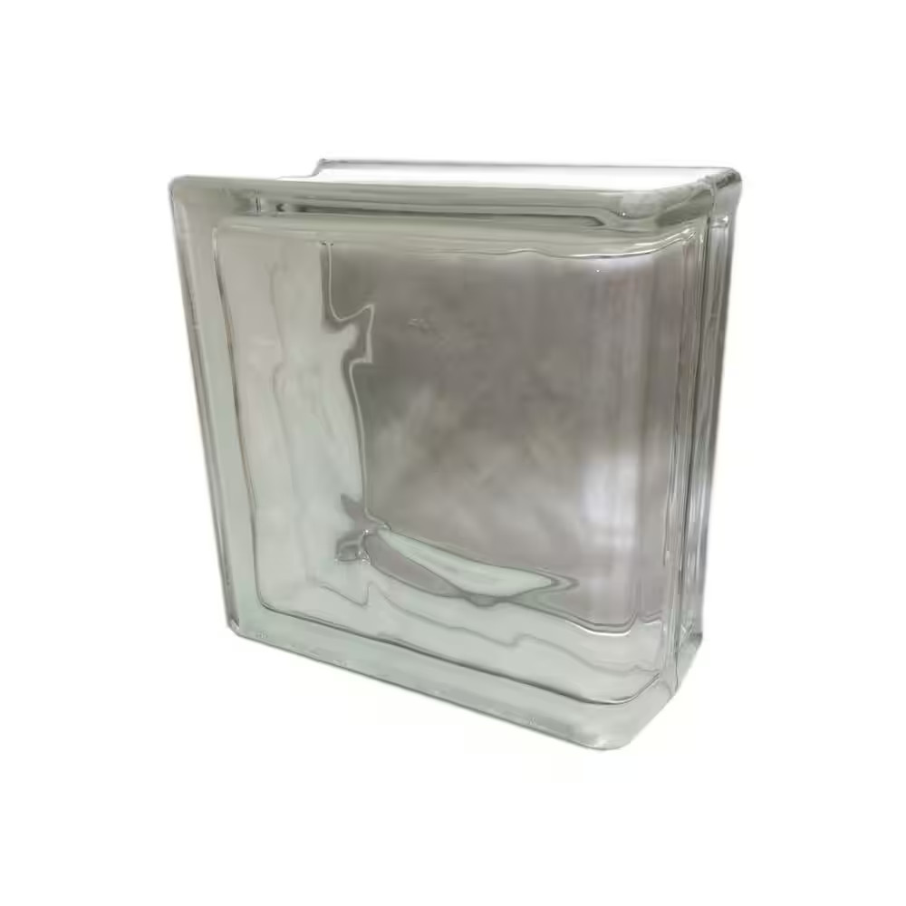 Nubio 4 In. Thick Series 8 In. X 8 In. X 4 In. End (4-Pack) Wave Pattern Glass B