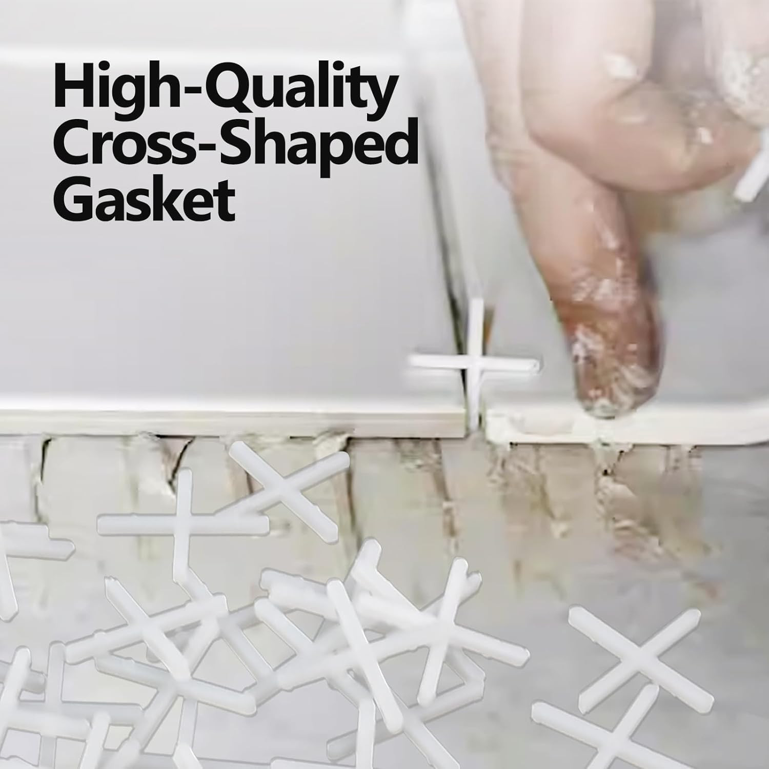 500 Pcs Tile Spacers,Plastic Tiles Shim Tiles Leveler Spacers Tile Leveling Clip