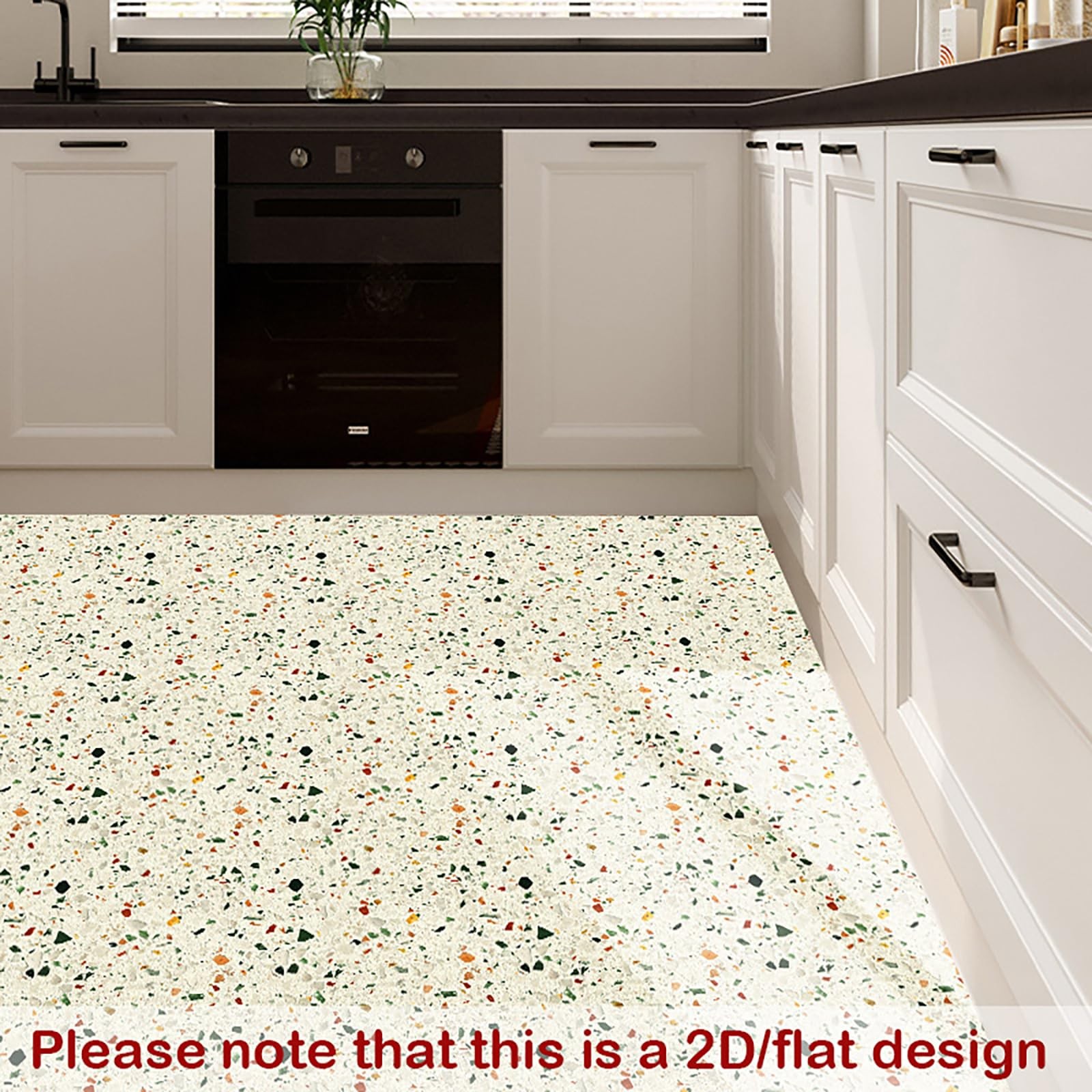 Peel and Stick Vinyl Floor Tiles, 12×12 Inch Terrazzo Pattern, Self-Adhesive …