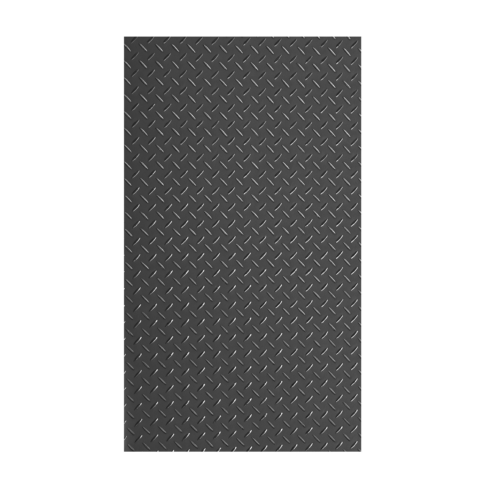Uimoso Garage Floor Mat 4×7 ft PVC Diamond Pattern Non-Slip Easy to Clean Black