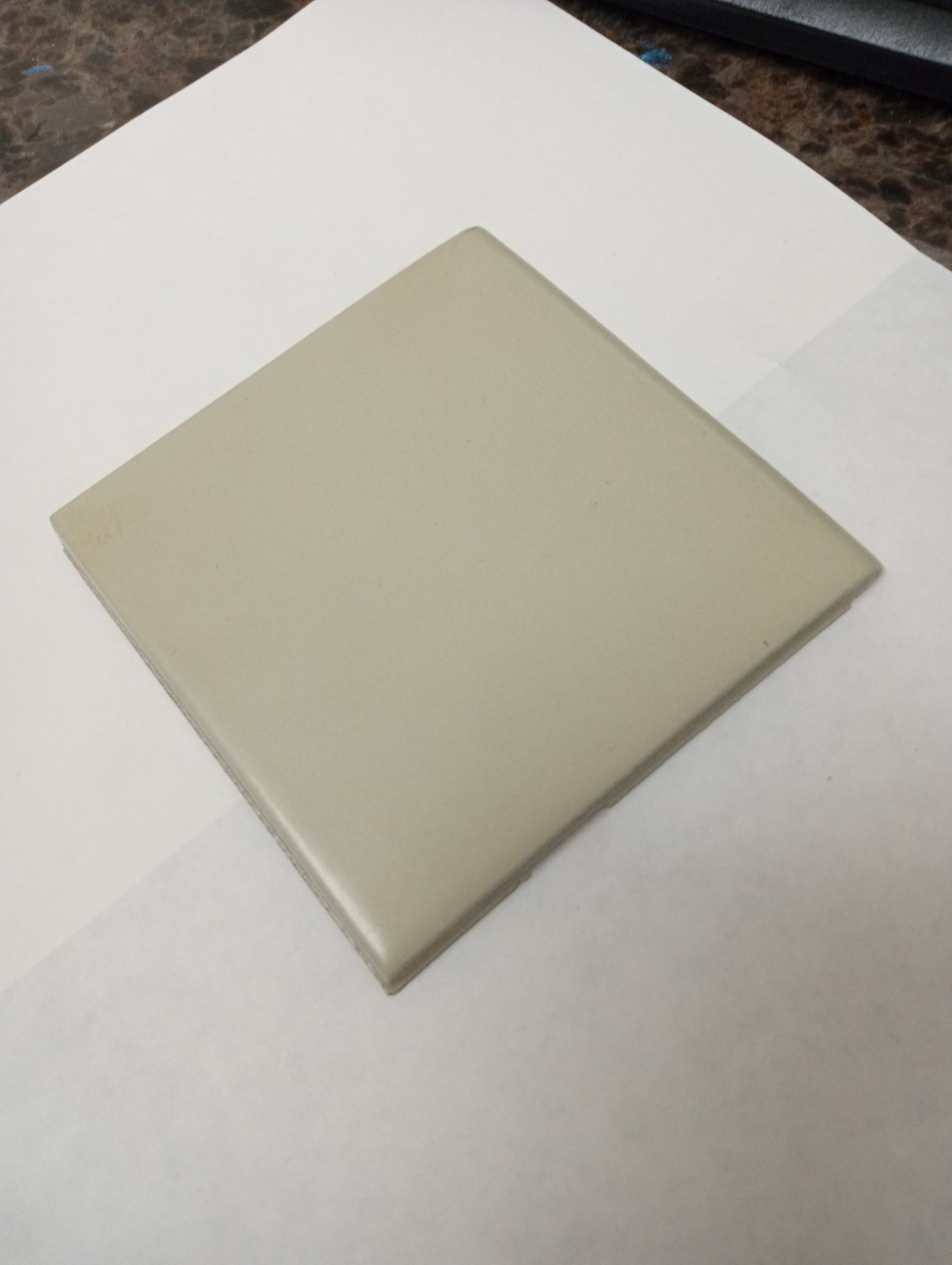 4×4 Tile Matte Beach Sand Trim Wall Remodel Ceramic C#651-575 Sample
