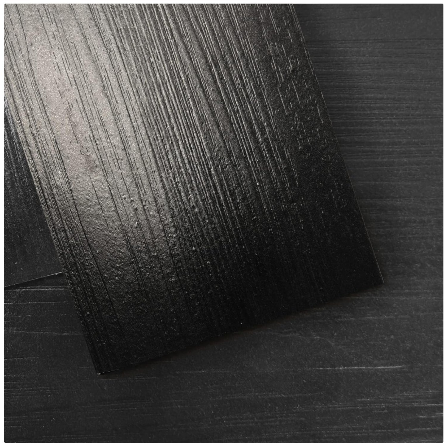 Black Vinyl Plank Flooring 36-Pack Waterproof